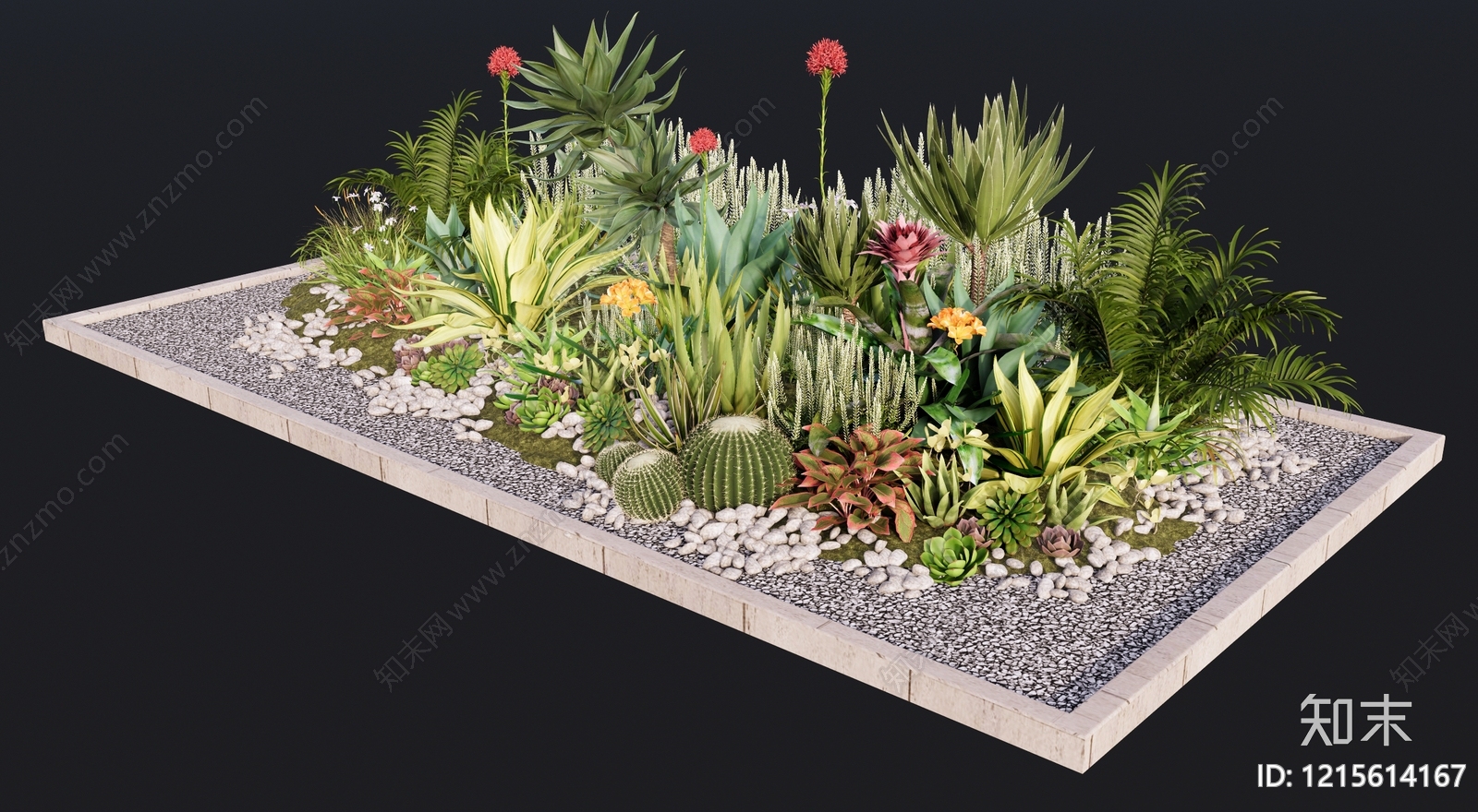 热带沙漠景观风沙漠植物SU模型下载【ID:1215614167】