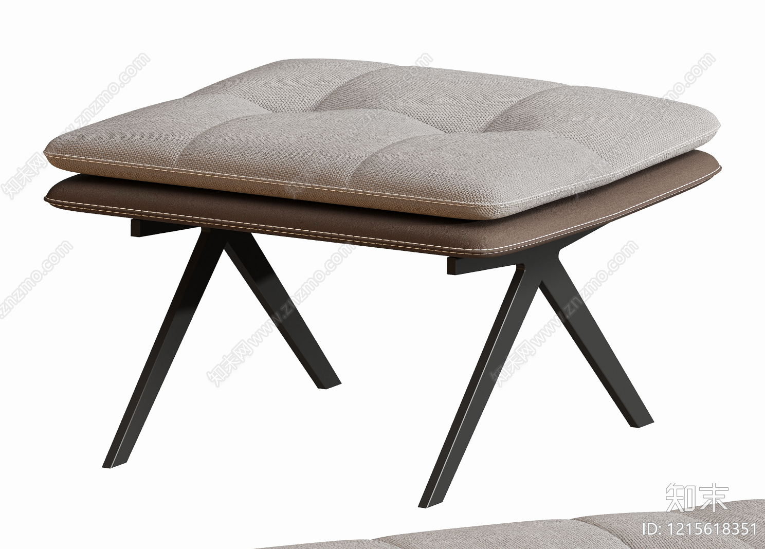 现代简约沙发凳3D模型下载【ID:1215618351】