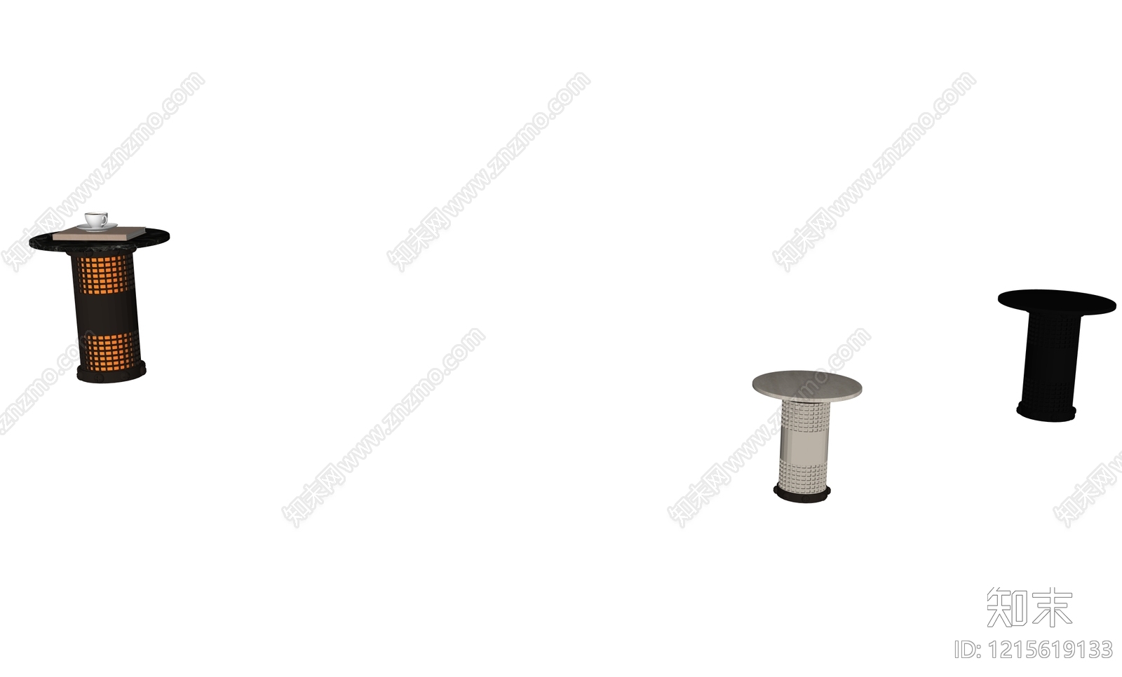 工业风边几SU模型下载【ID:1215619133】