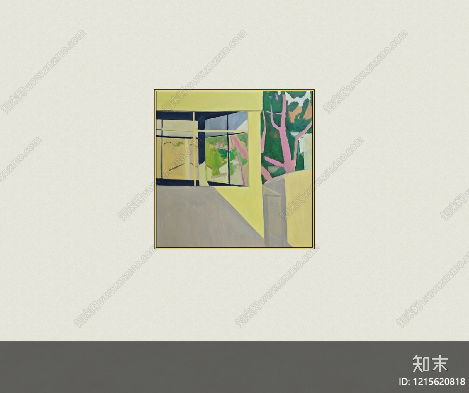 现代挂画SU模型下载【ID:1215620818】