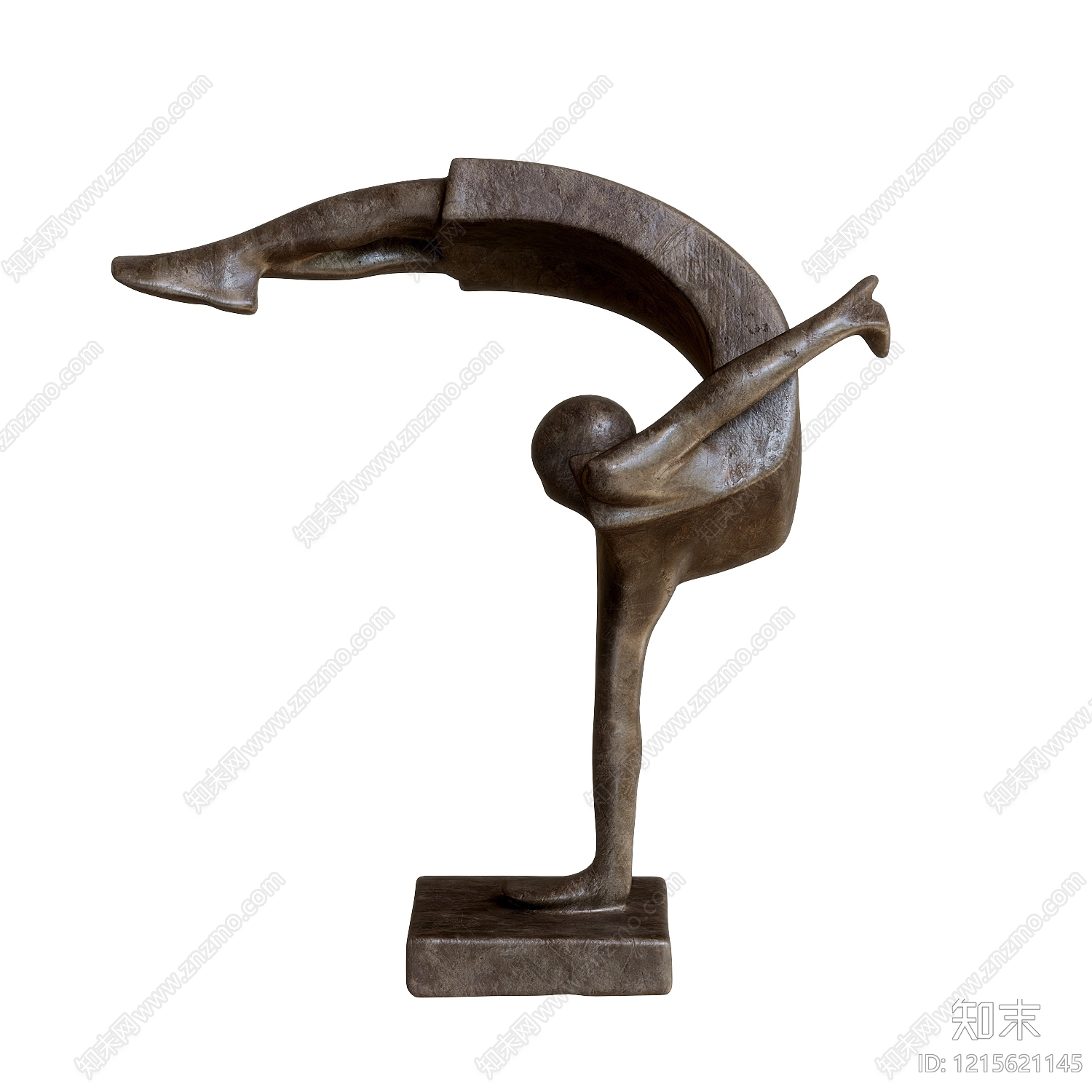 现代抽象雕塑雕塑摆件3D模型下载【ID:1215621145】