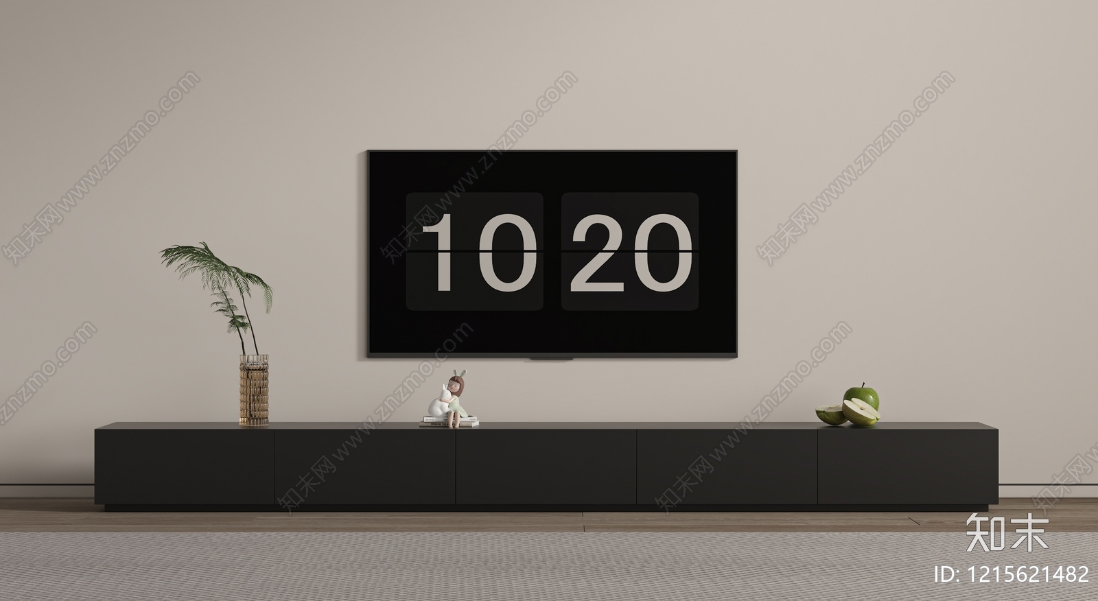 极简主义家居客厅3D模型下载【ID:1215621482】