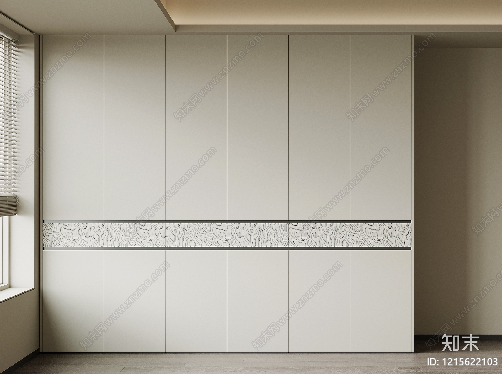 极简衣柜3D模型下载【ID:1215622103】