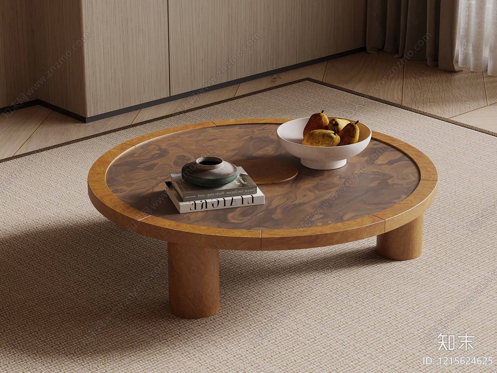 中古风茶几SU模型下载【ID:1215624625】
