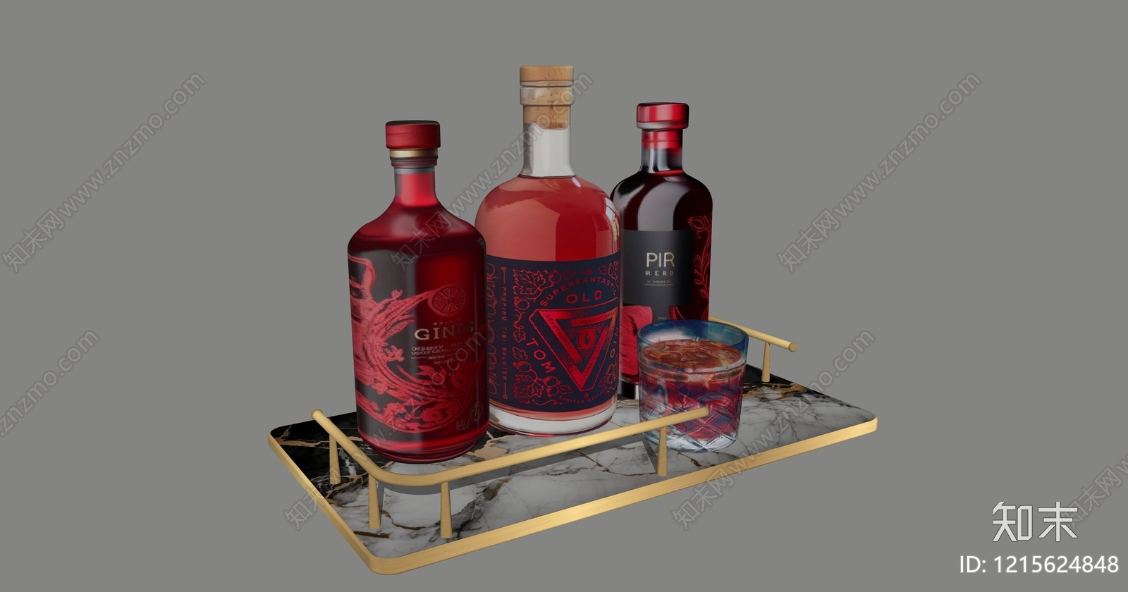 现代轻奢酒具SU模型下载【ID:1215624848】