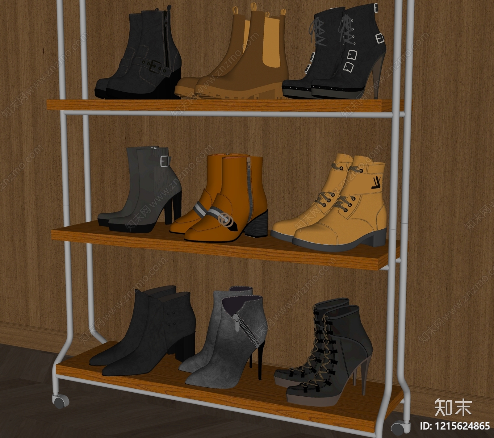 现代简约鞋子SU模型下载【ID:1215624865】