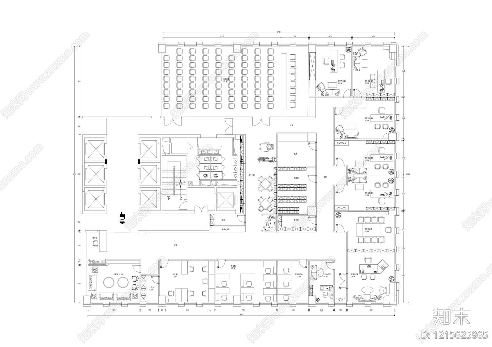 工装平面图施工图下载【ID:1215625865】