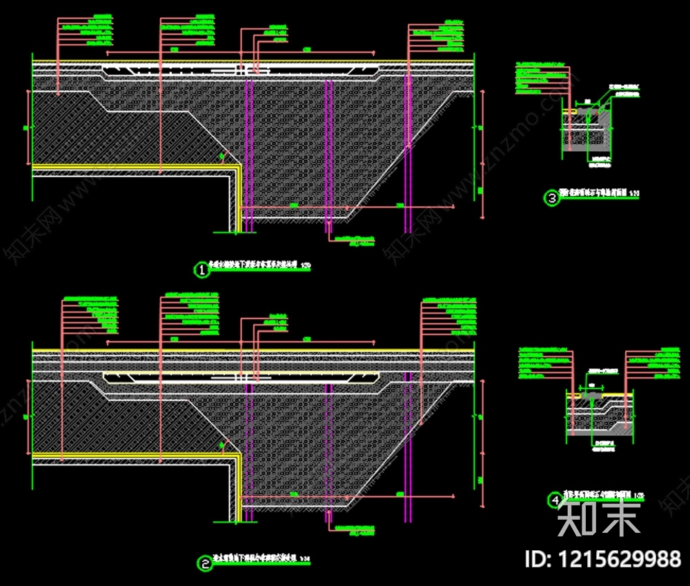 现代综合景观图库cad施工图下载【ID:1215629988】