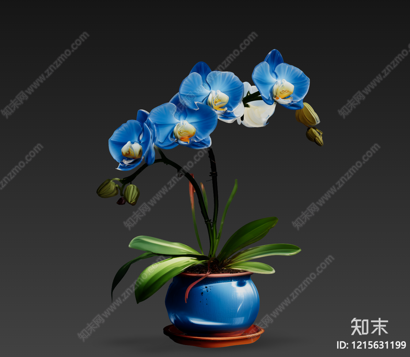 超写实主义盆栽3D模型下载【ID:1215631199】