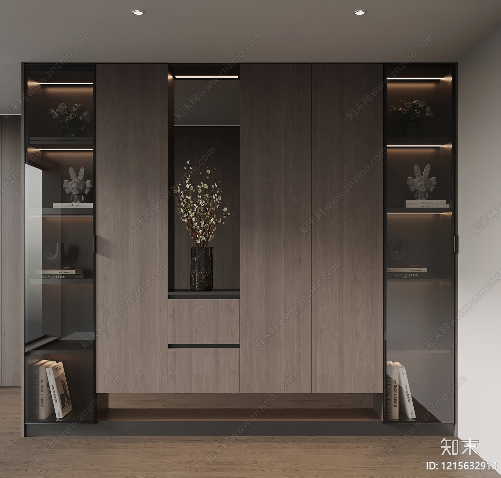 现代极简玄关3D模型下载【ID:1215632913】