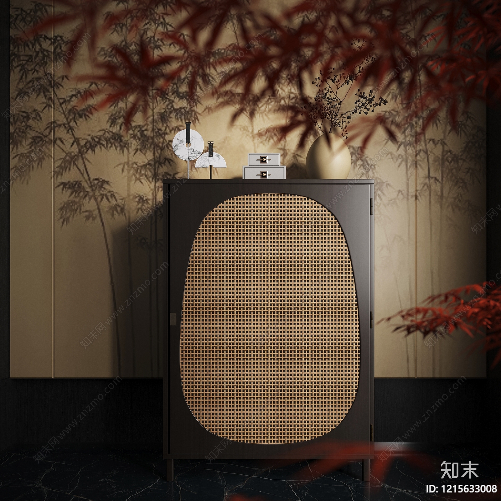 新中式斗柜SU模型下载【ID:1215633008】