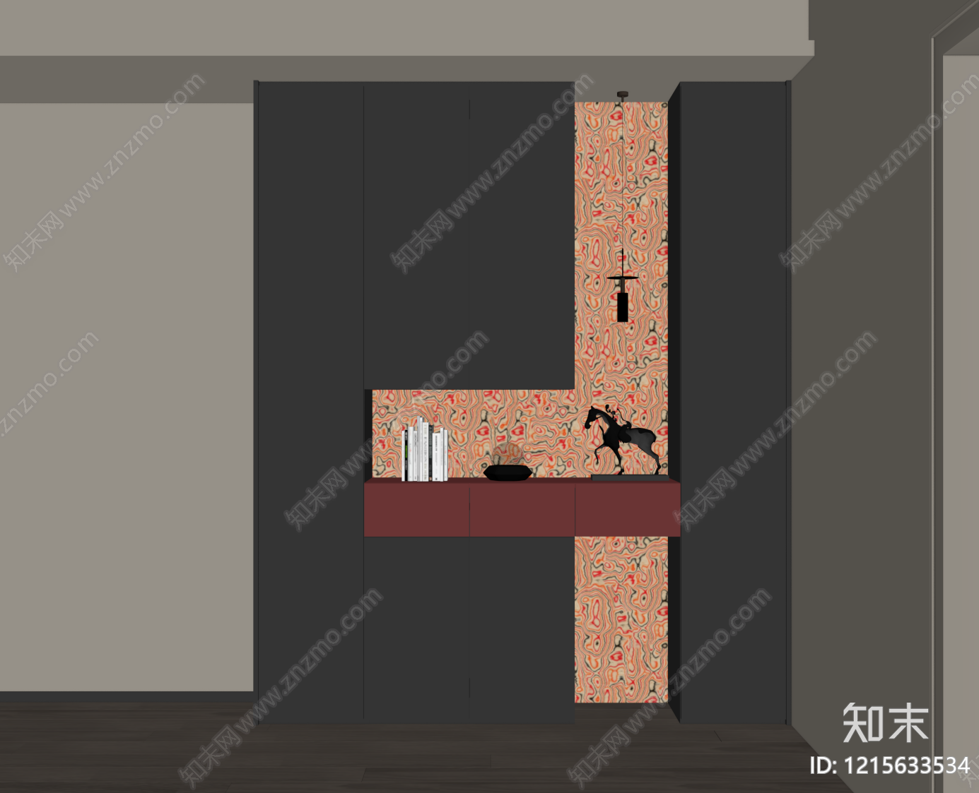意式玄关柜SU模型下载【ID:1215633534】