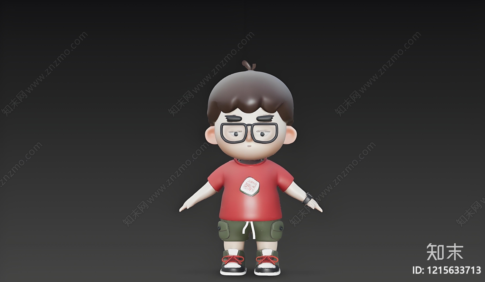 卡通风格虚拟人物3D模型下载【ID:1215633713】