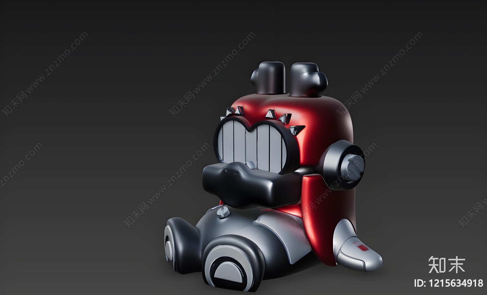 机械风雕塑摆件3D模型下载【ID:1215634918】