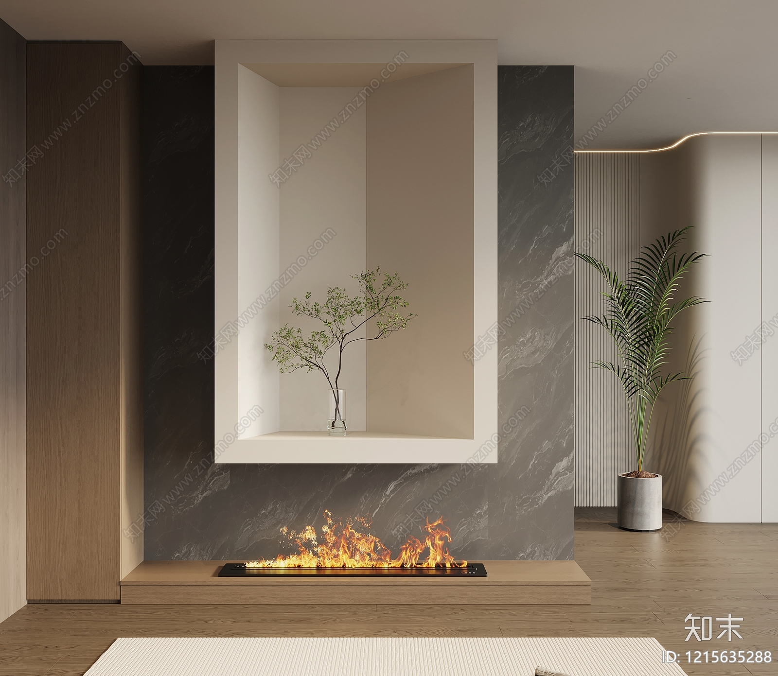 极简鞋柜3D模型下载【ID:1215635288】