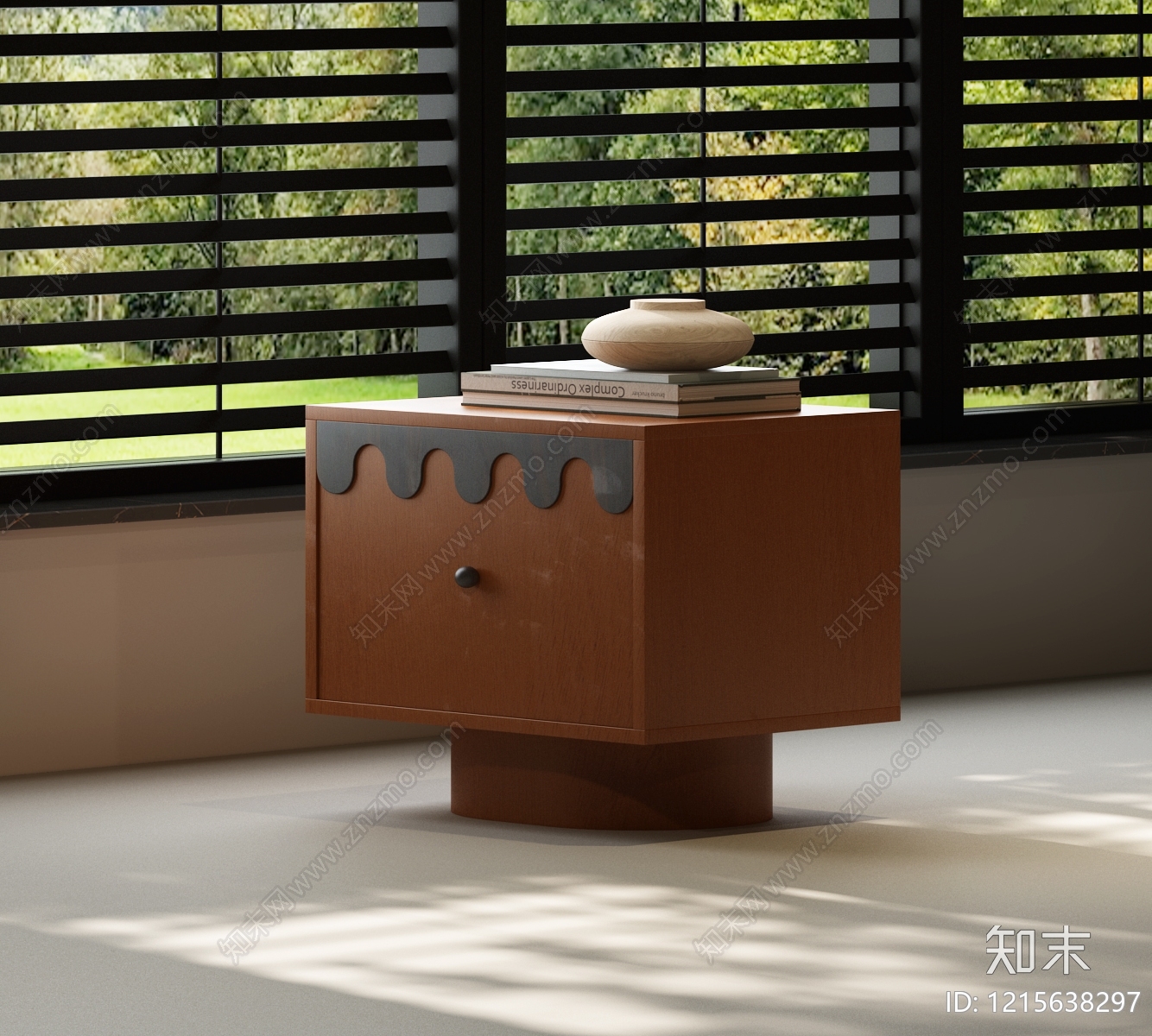 现代简约床头柜3D模型下载【ID:1215638297】