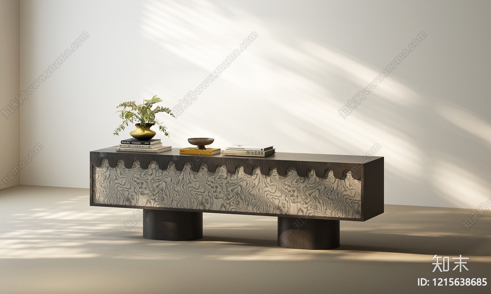 现代简约电视柜3D模型下载【ID:1215638685】
