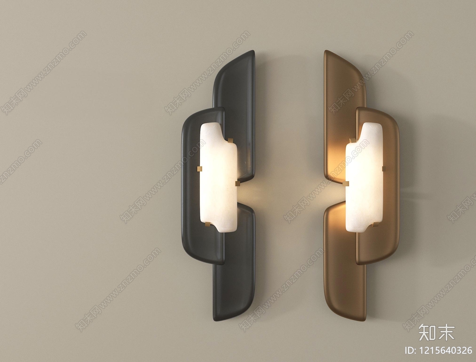 现代简约壁灯3D模型下载【ID:1215640326】