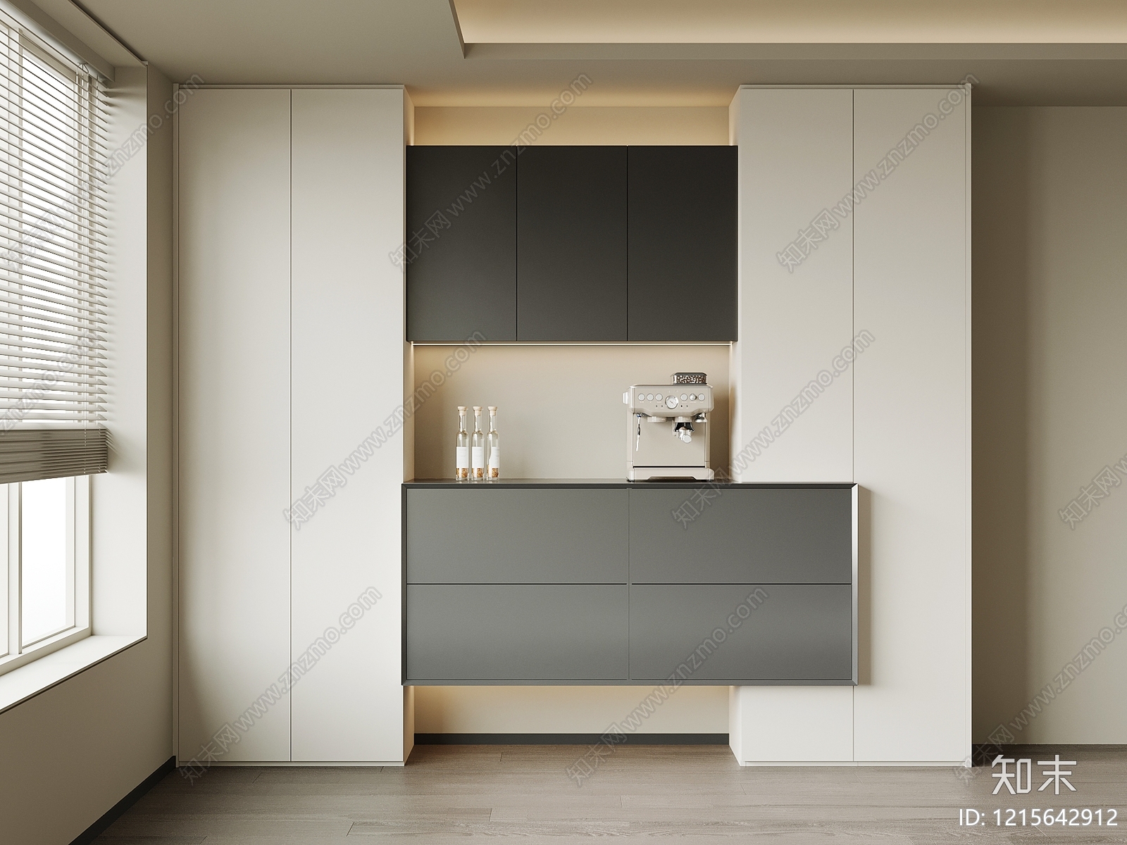 极简酒柜3D模型下载【ID:1215642912】