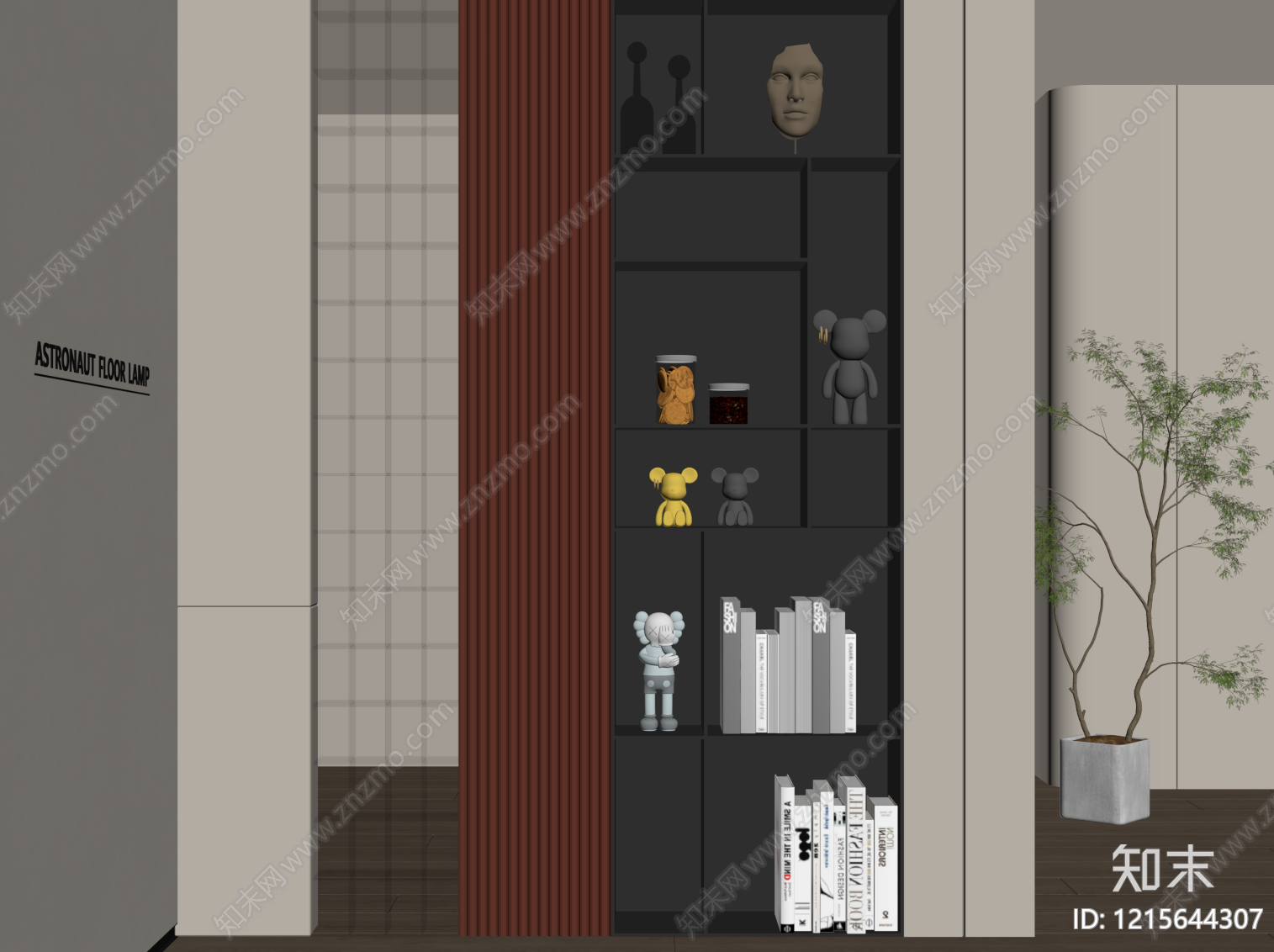 现代玄关柜SU模型下载【ID:1215644307】