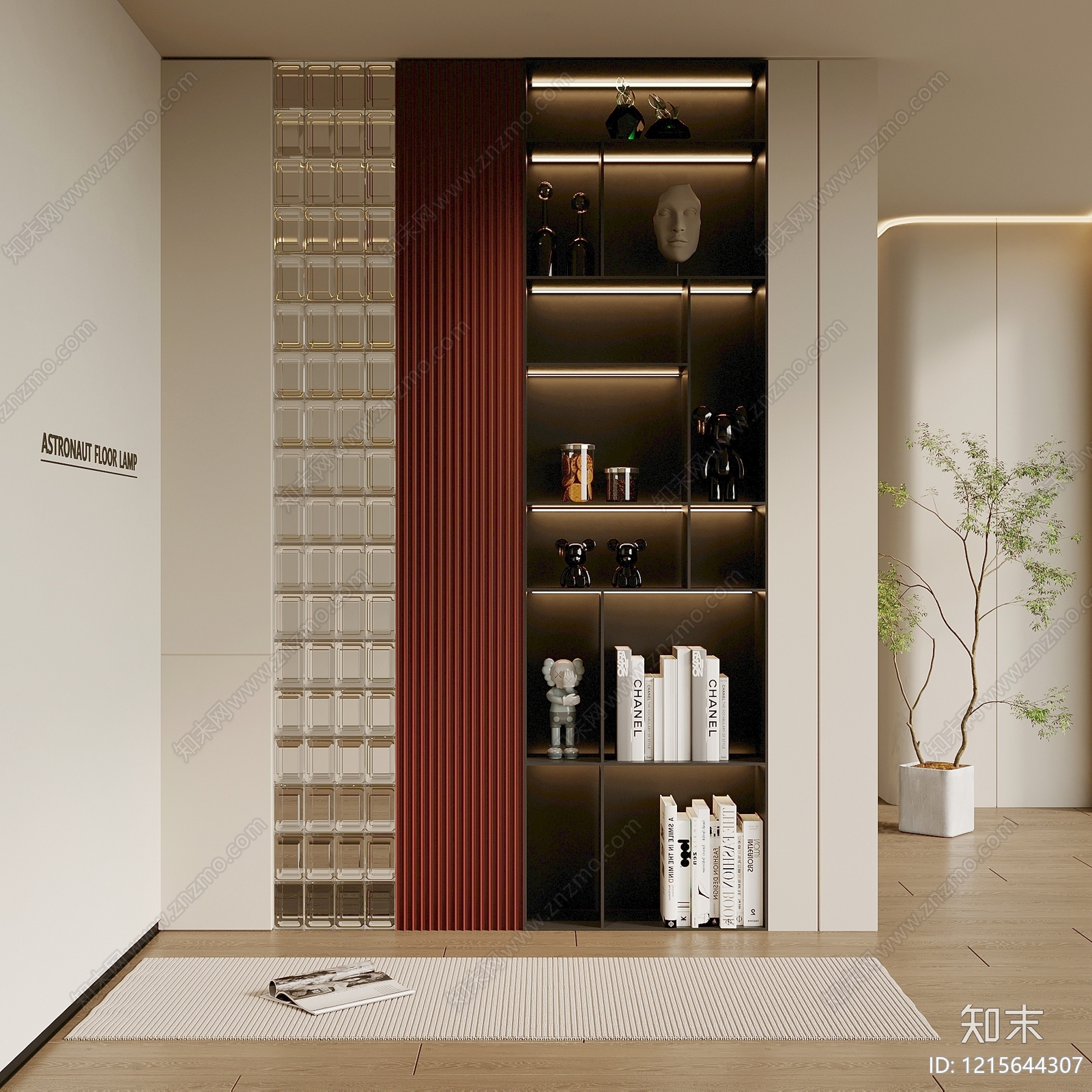 现代玄关柜SU模型下载【ID:1215644307】