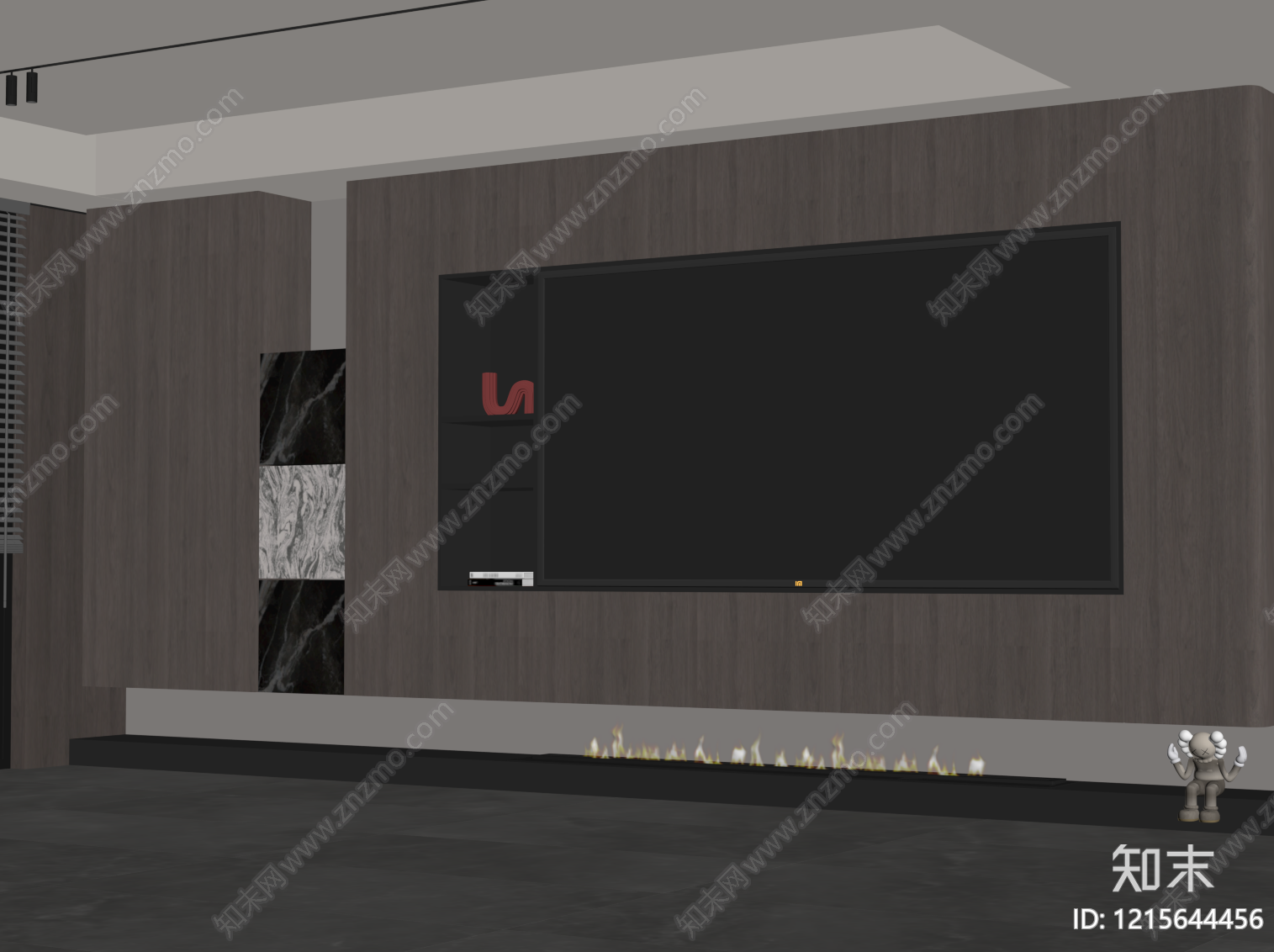 意式极简背景墙SU模型下载【ID:1215644456】