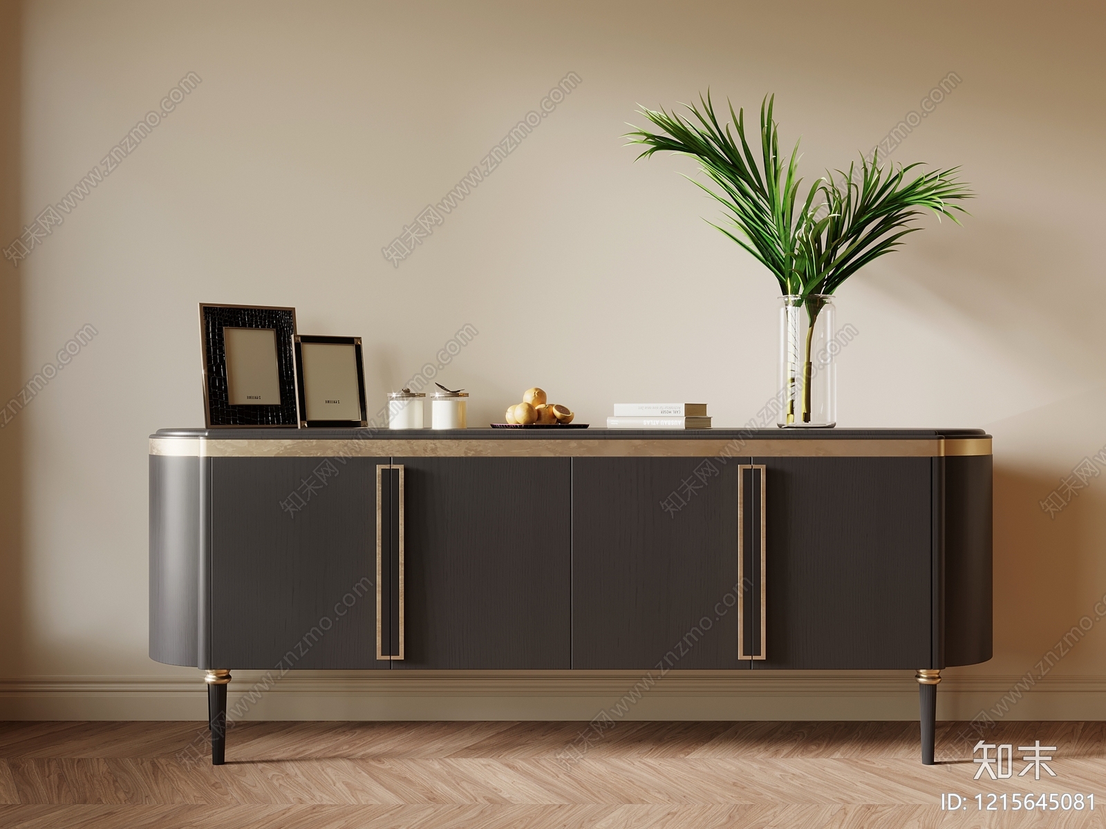 意式轻奢储物柜3D模型下载【ID:1215645081】