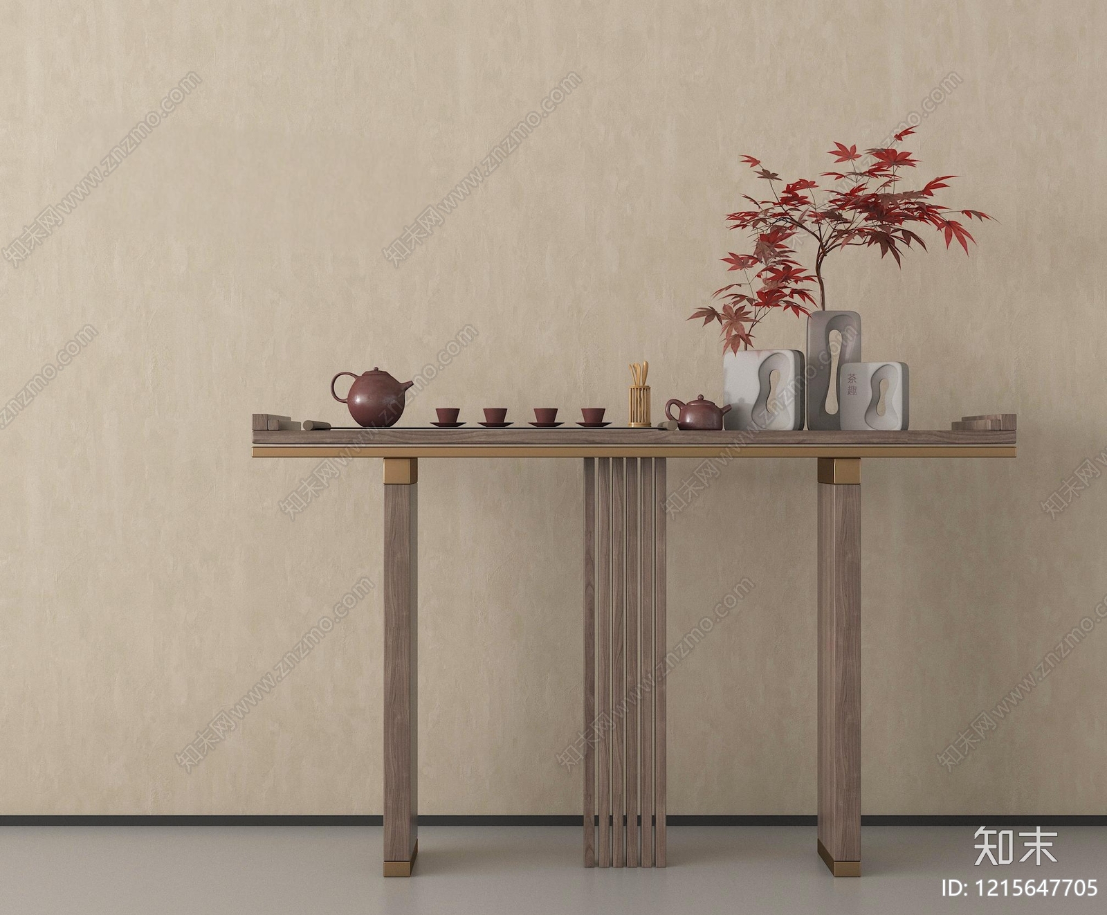 新中式条案3D模型下载【ID:1215647705】