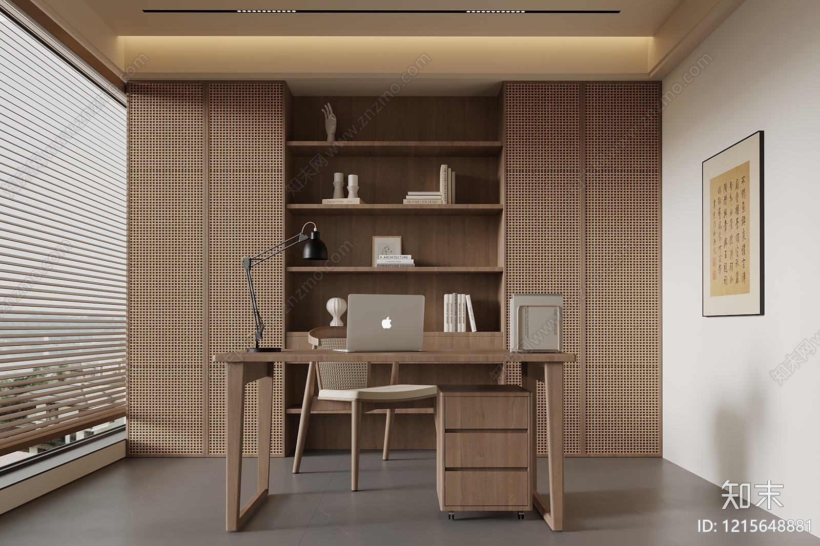 新中式茶室SU模型下载【ID:1215648881】