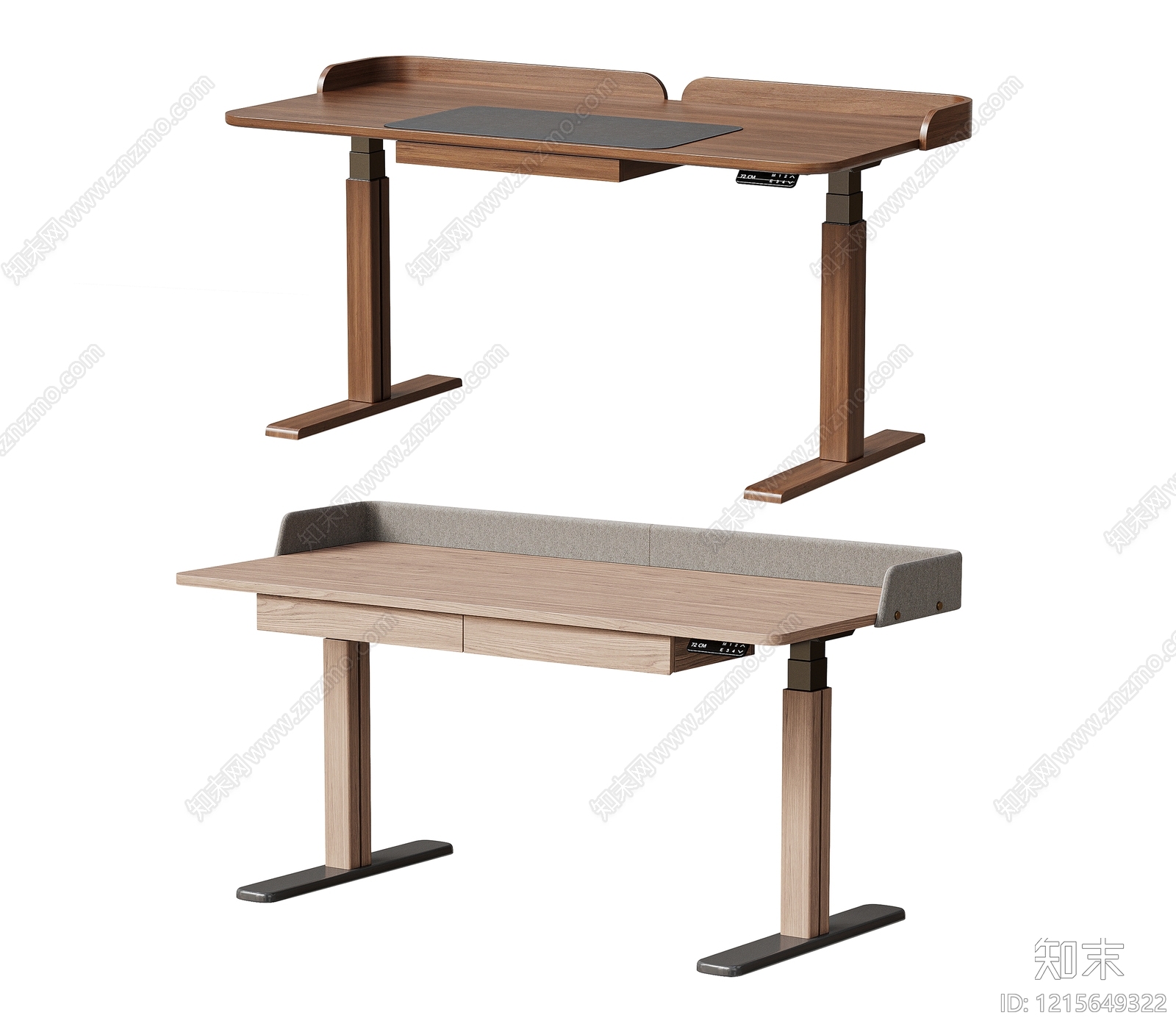 现代简约书桌3D模型下载【ID:1215649322】