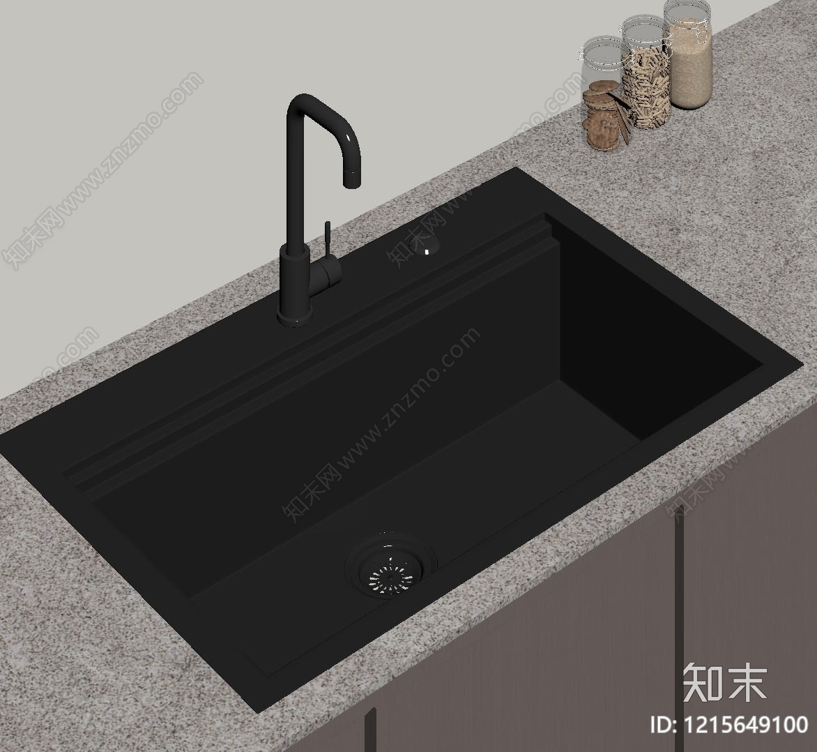 现代简约水槽SU模型下载【ID:1215649100】