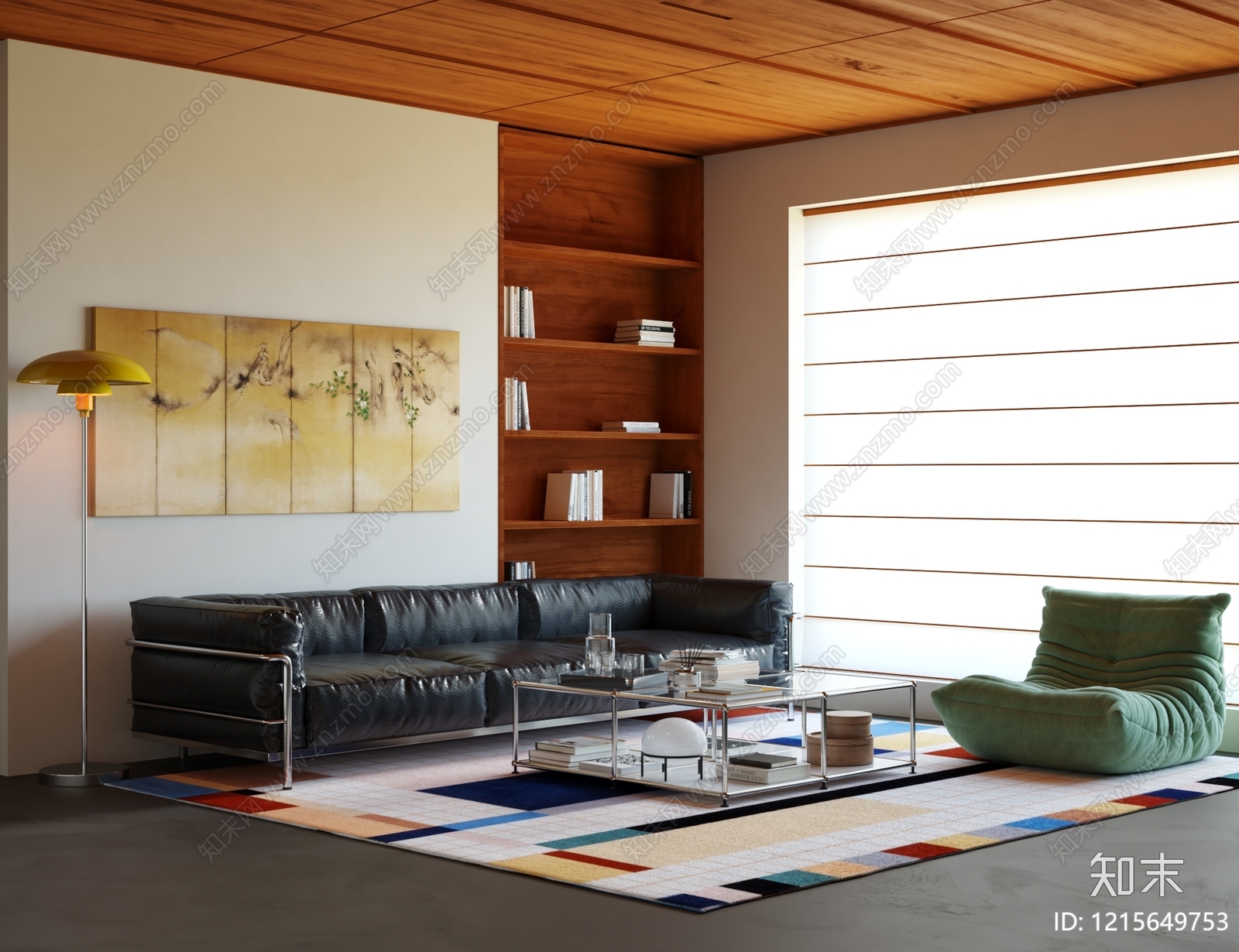 现代主义家居客厅3D模型下载【ID:1215649753】