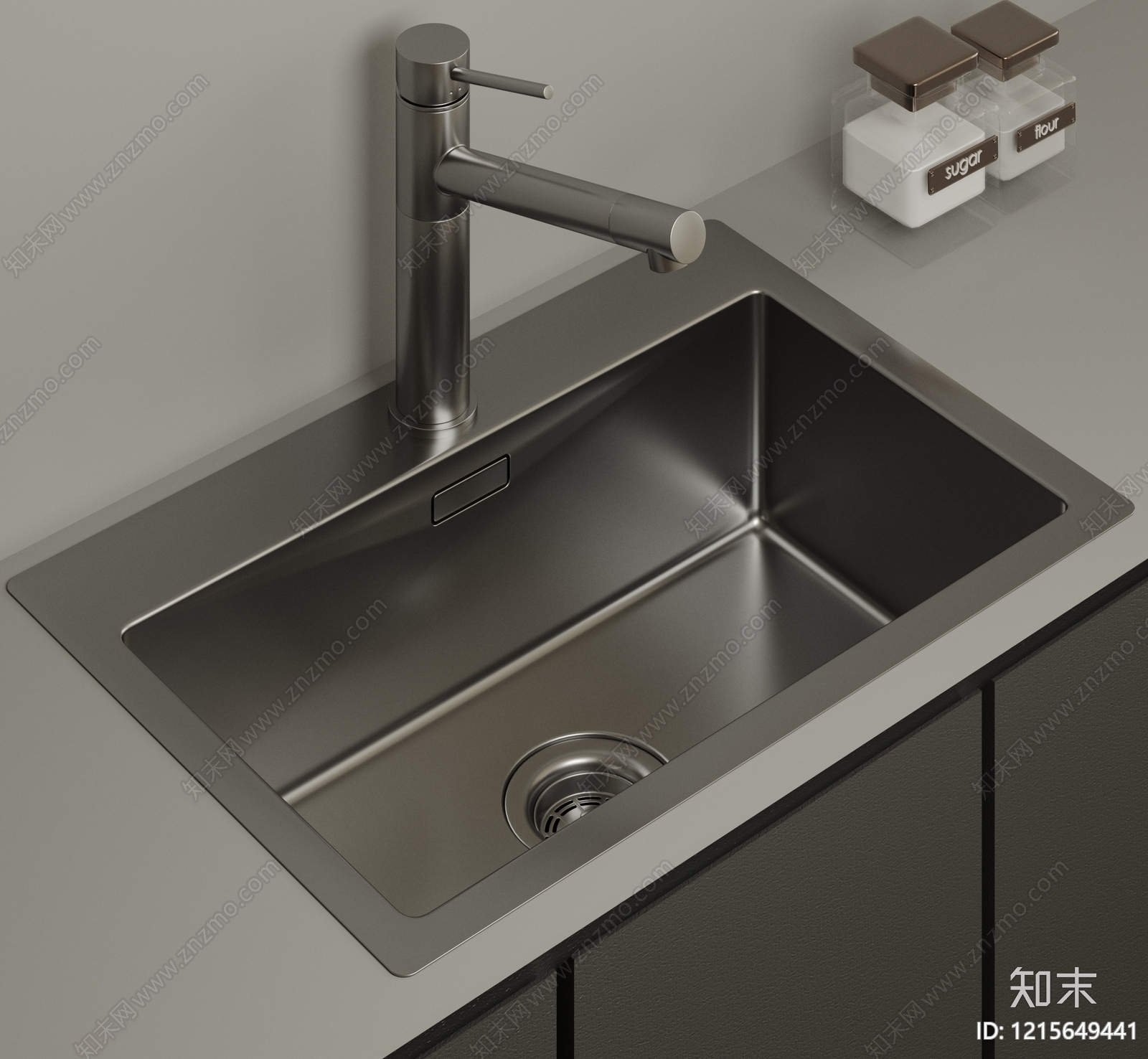 极简水槽SU模型下载【ID:1215649441】