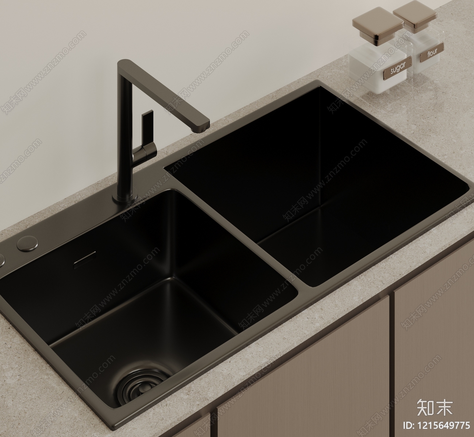 现代简约水槽SU模型下载【ID:1215649775】
