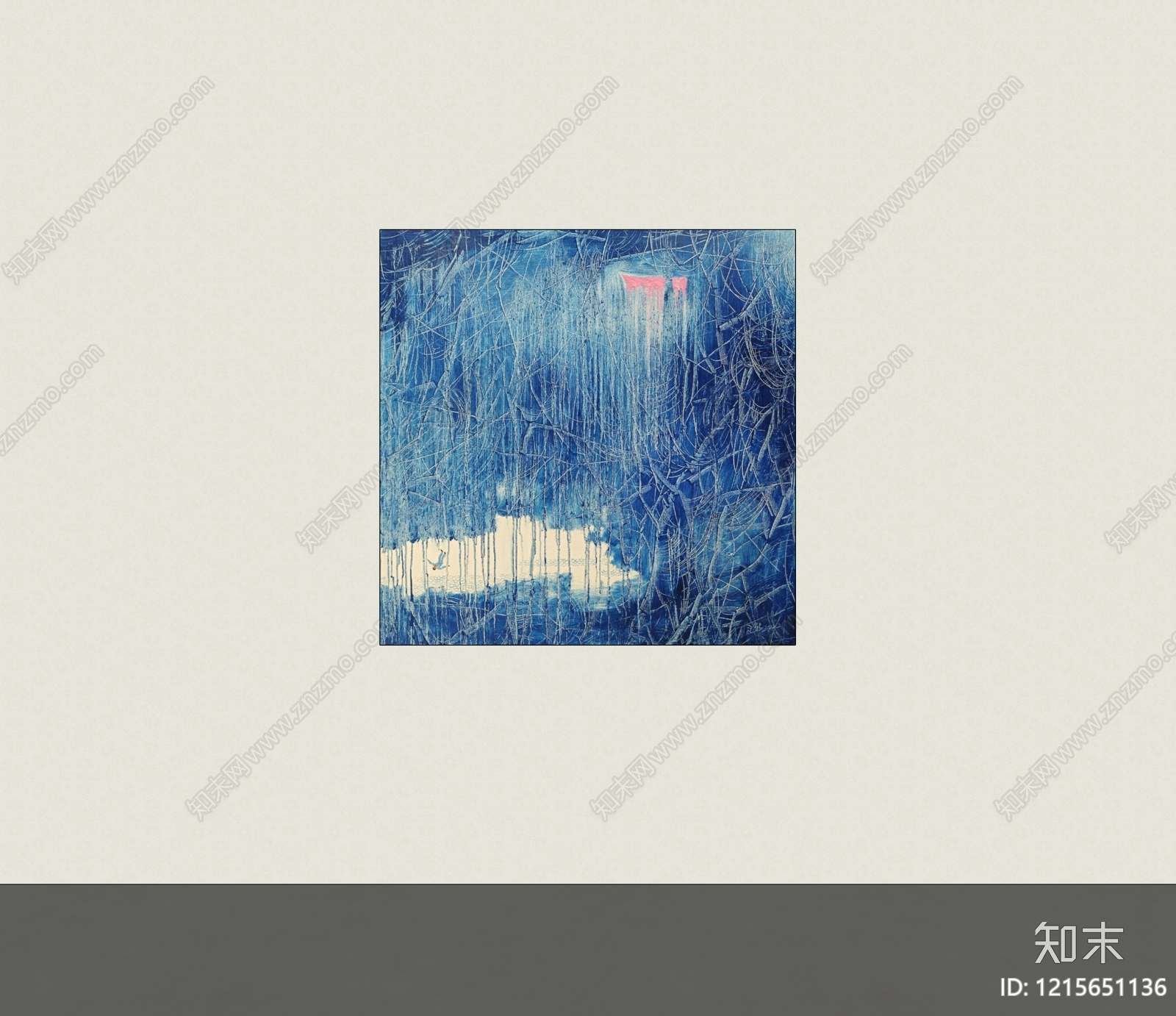 极简挂画SU模型下载【ID:1215651136】