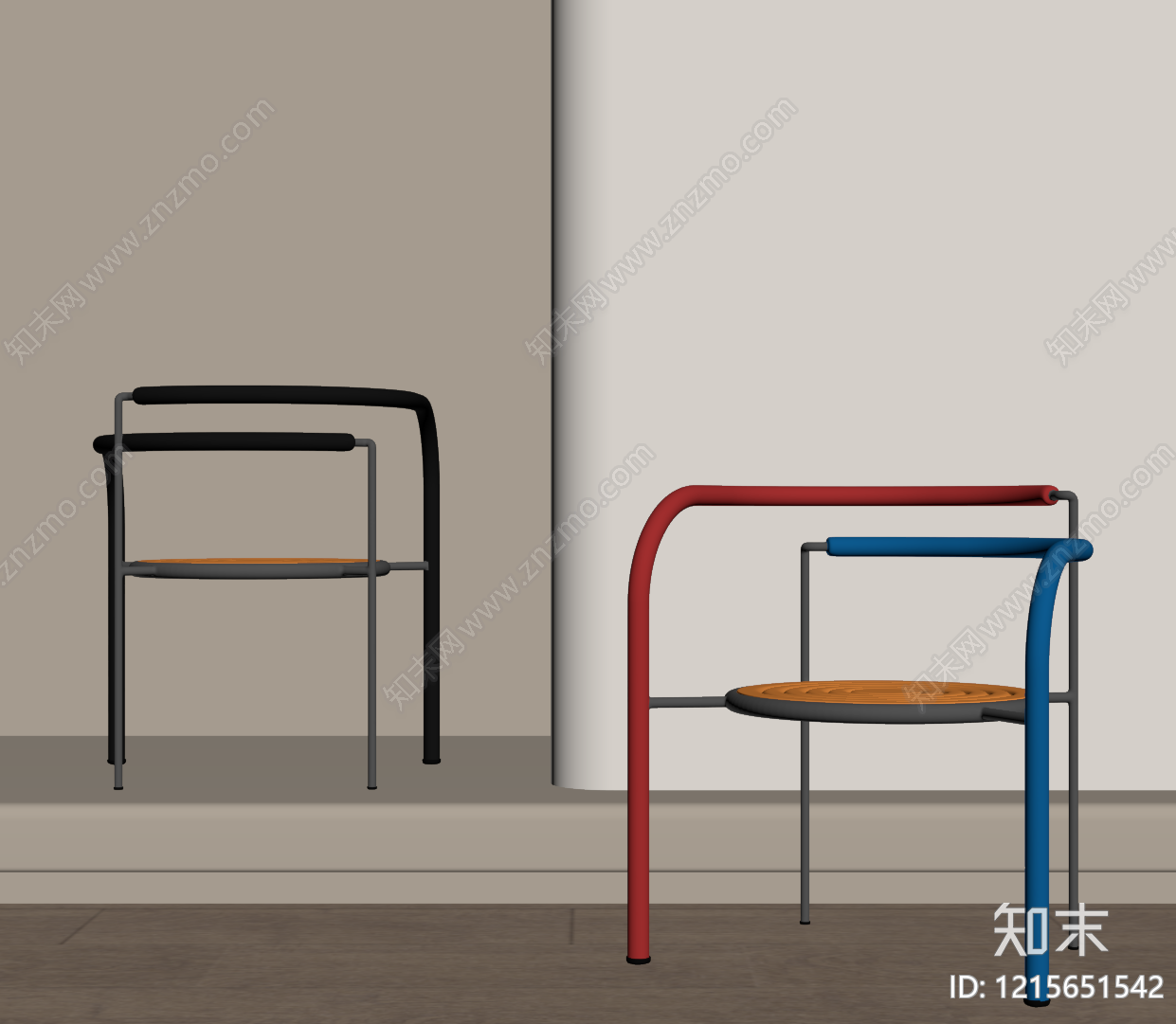 现代简约躺椅SU模型下载【ID:1215651542】