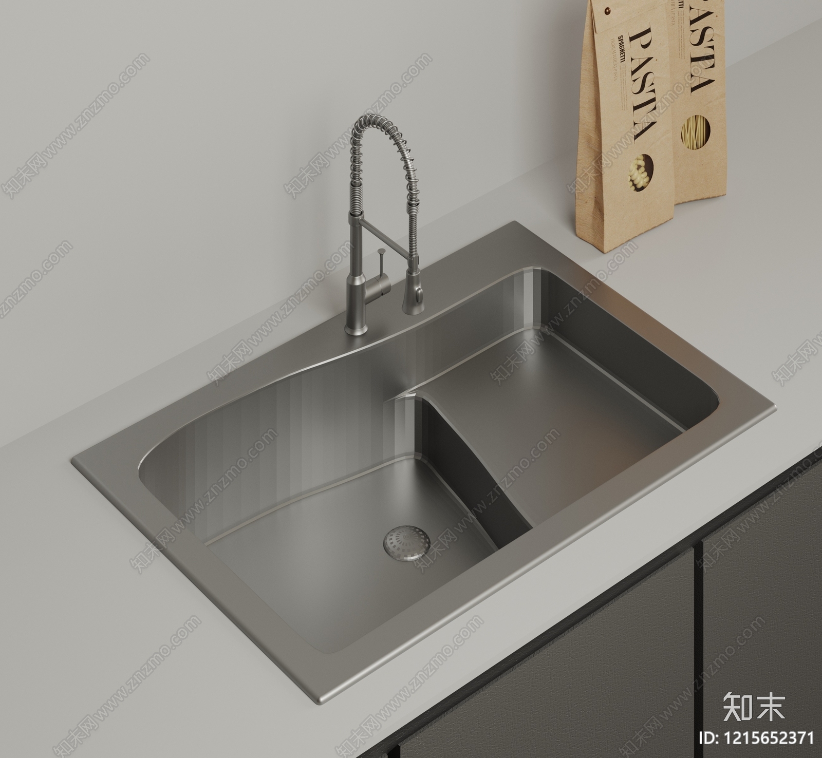 现代简约水槽SU模型下载【ID:1215652371】