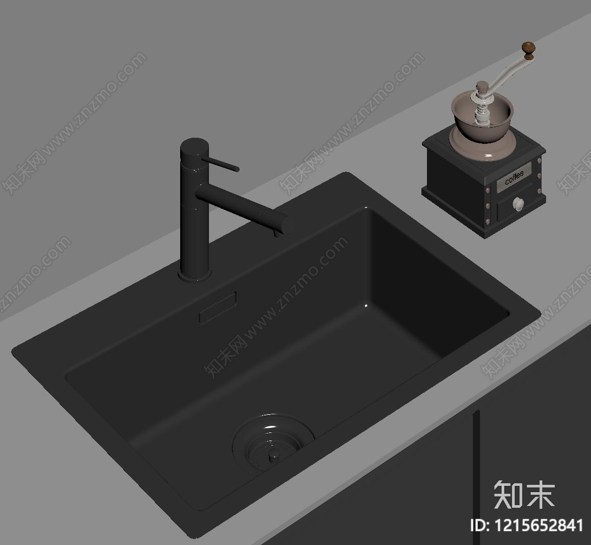 极简厨房用品组合SU模型下载【ID:1215652841】