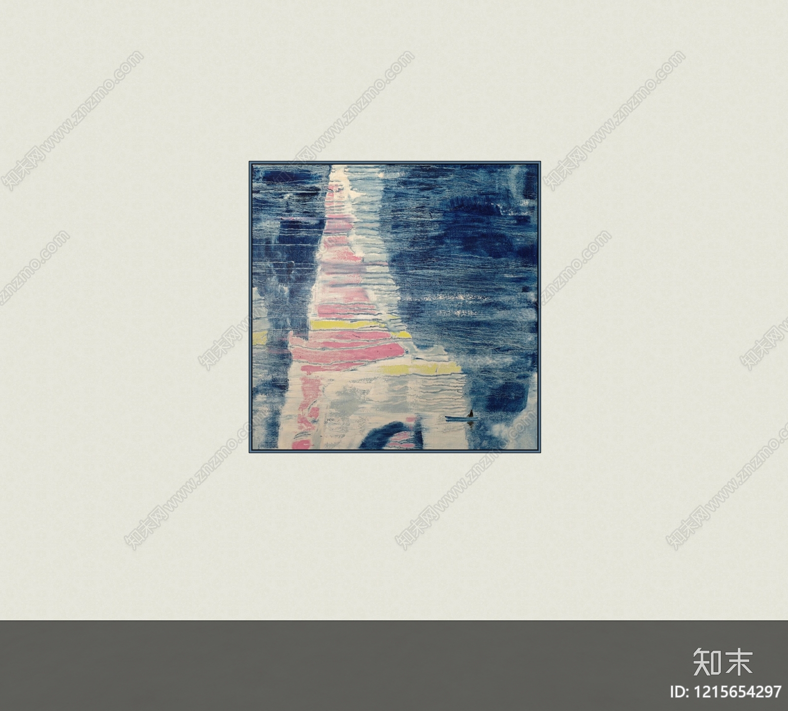 现代挂画SU模型下载【ID:1215654297】