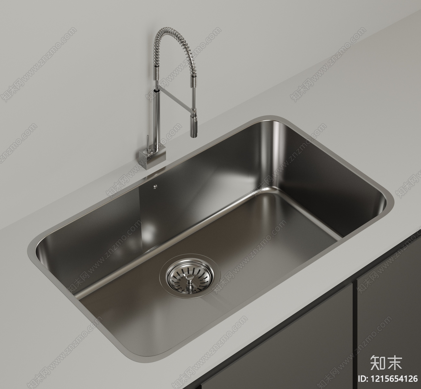 极简水槽3D模型下载【ID:1215654126】