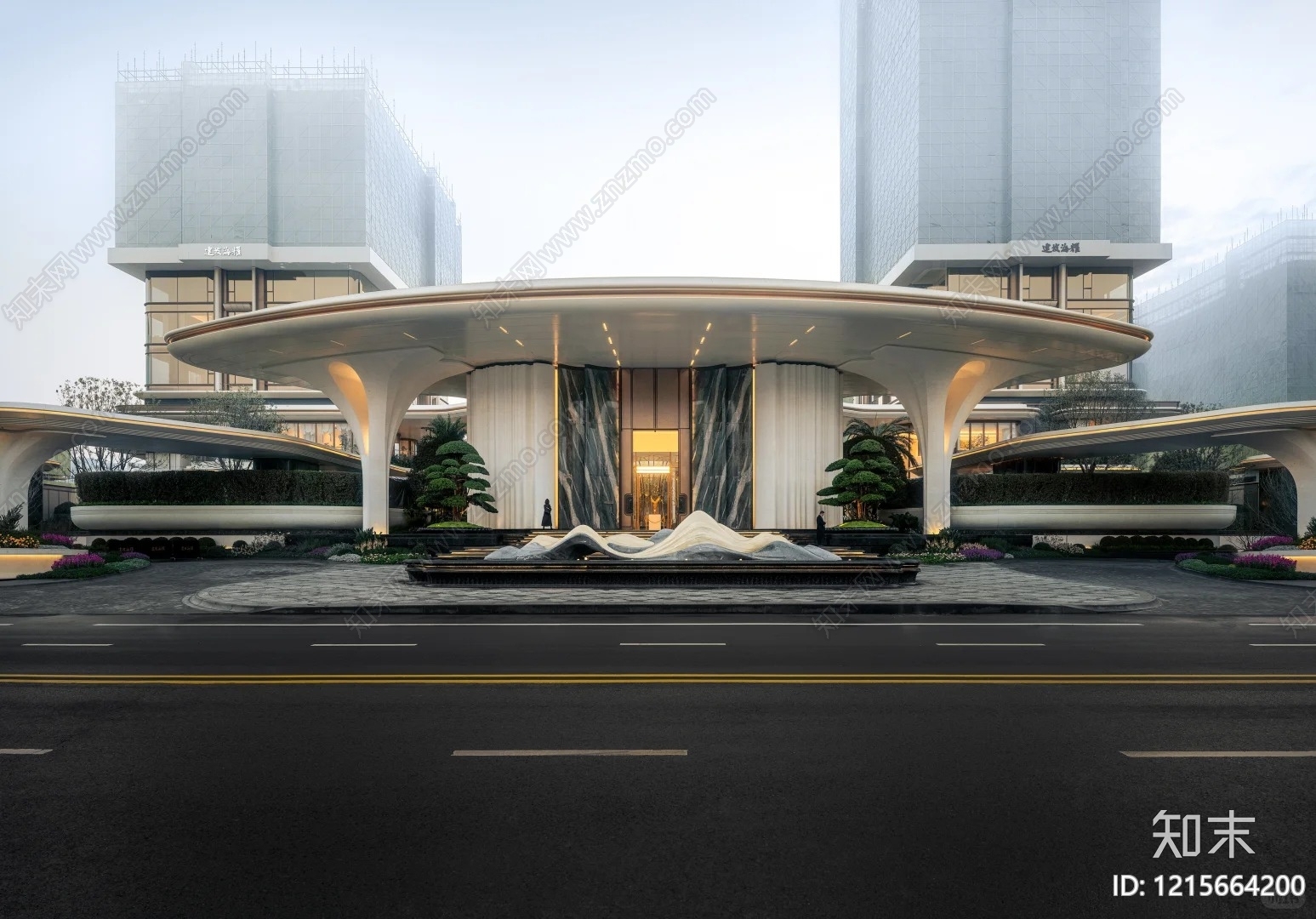示范区景观cad施工图下载【ID:1215664200】