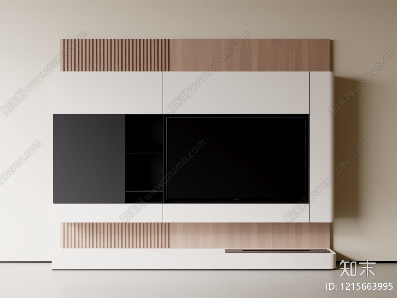 极简家居客厅3D模型下载【ID:1215663995】