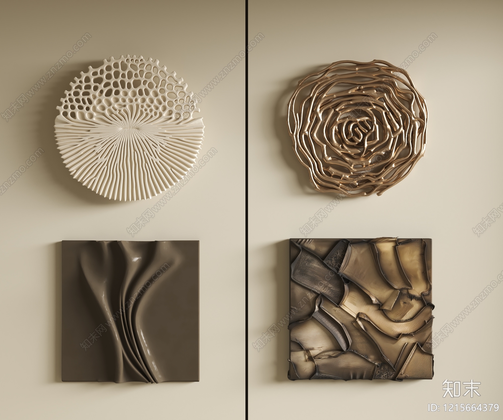 现代极简挂件3D模型下载【ID:1215664379】