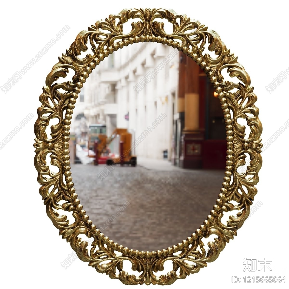 法式复古镜子3D模型下载【ID:1215665064】
