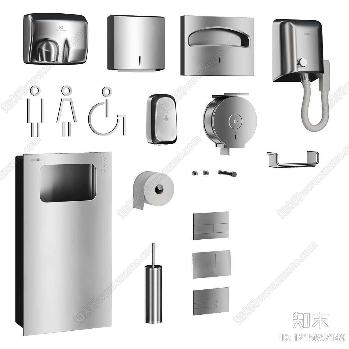 极简主义公用器材3D模型下载【ID:1215667149】