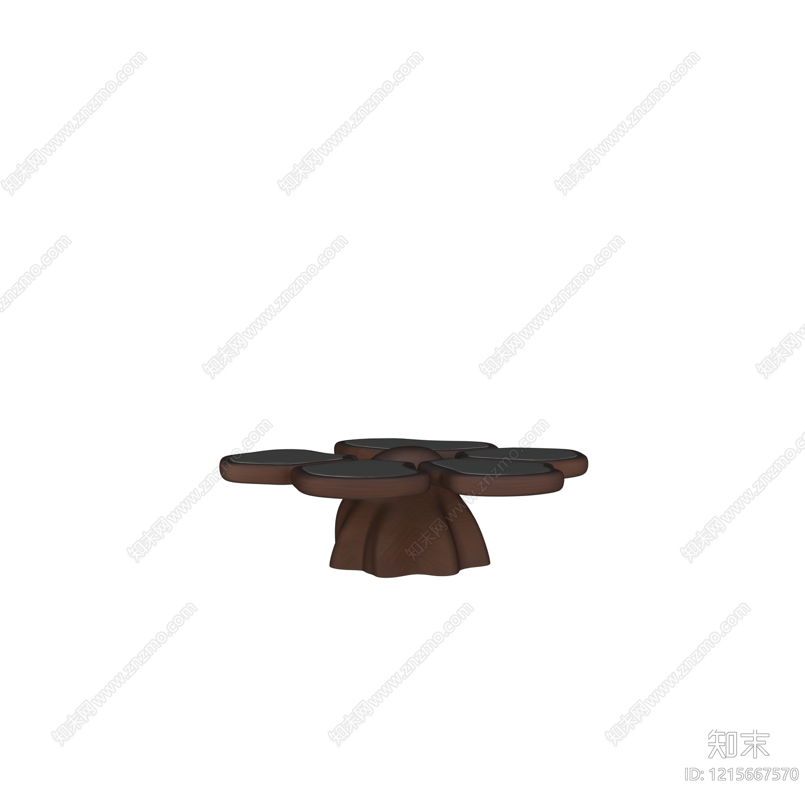 现代艺术风茶几SU模型下载【ID:1215667570】