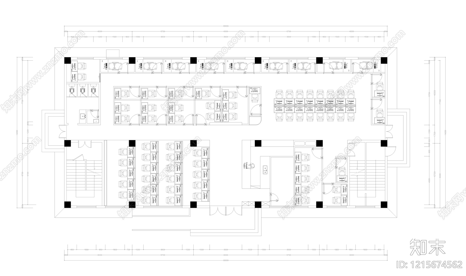 现代网吧施工图下载【ID:1215674562】
