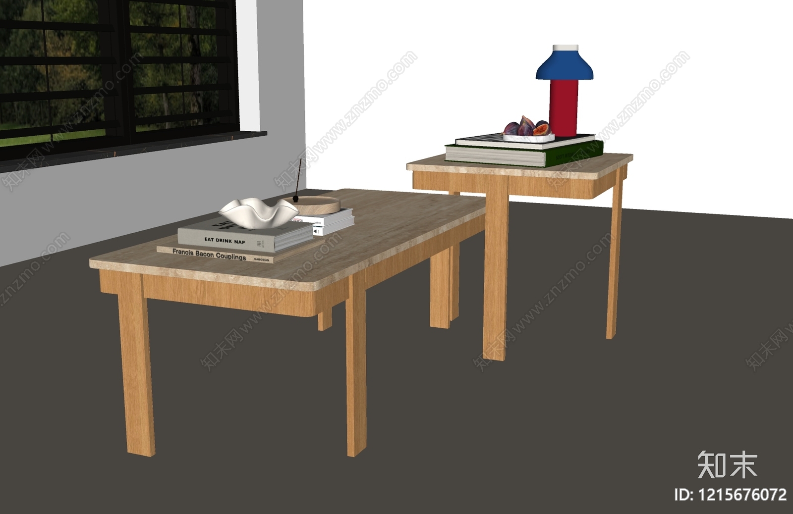 原木风茶几SU模型下载【ID:1215676072】