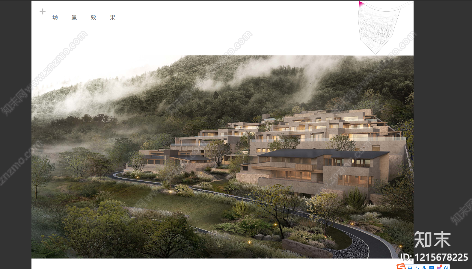 原木北欧其他居住区景观下载【ID:1215678225】