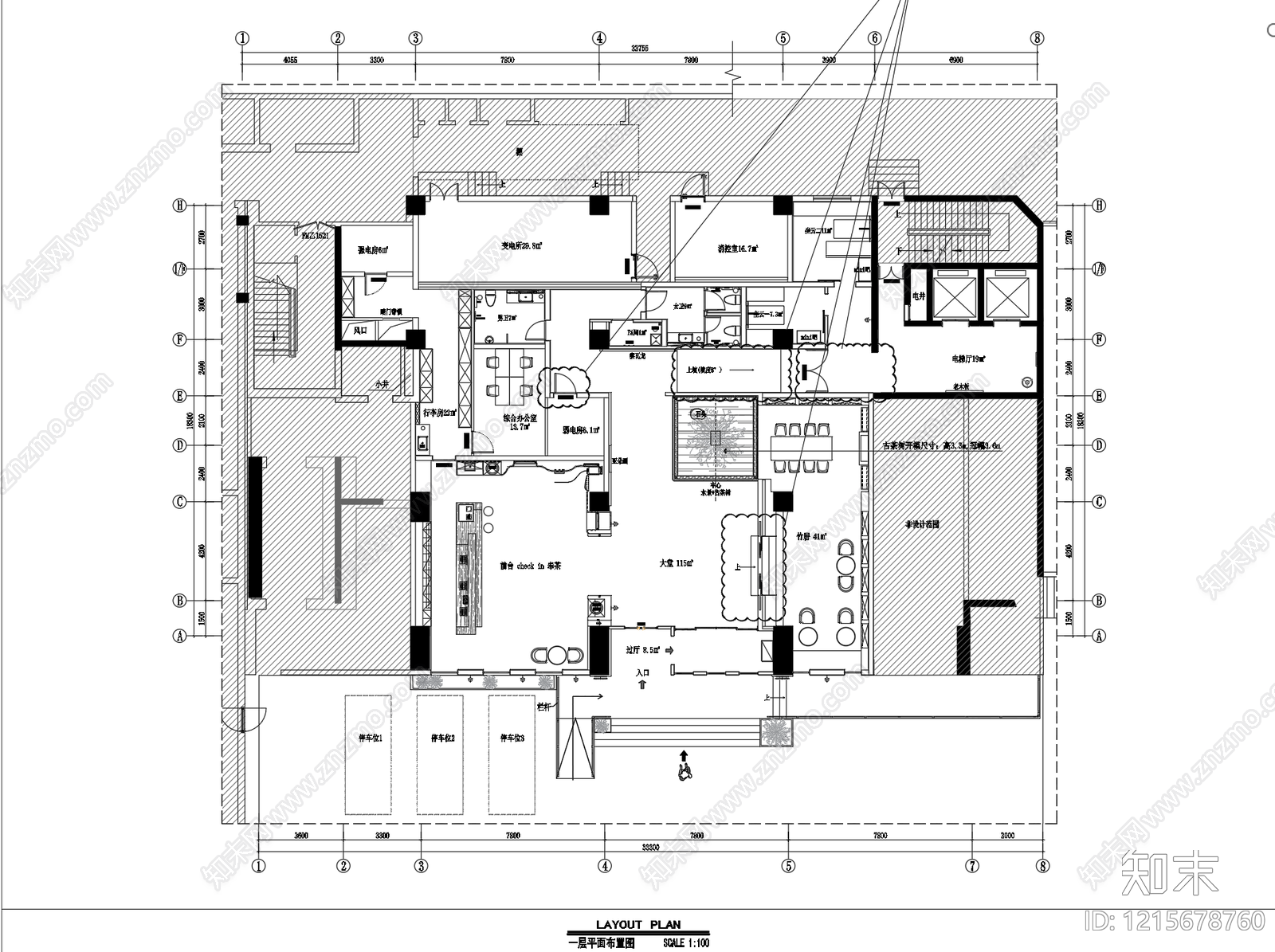 酒店施工图下载【ID:1215678760】